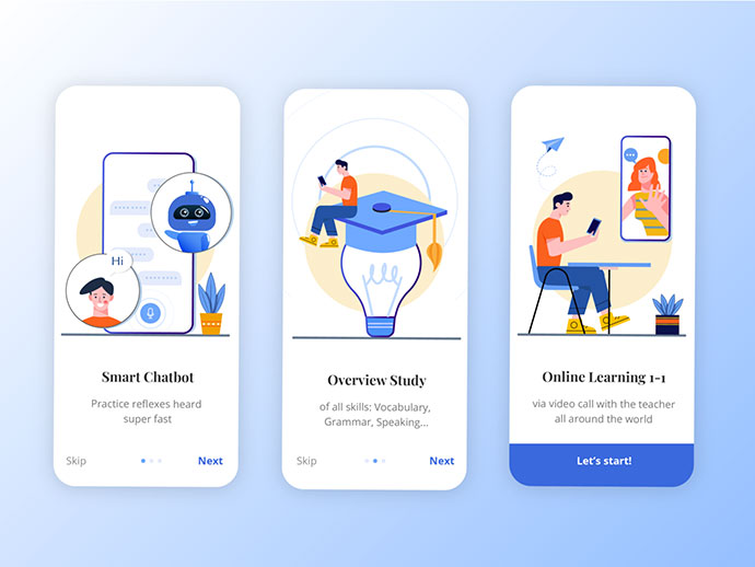 Onboarding screens to educate about new in-app feature you launched 